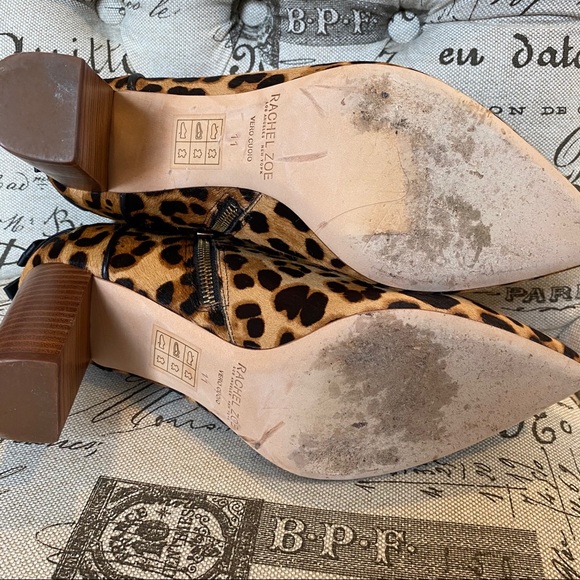 💥 Rachel Zoe Leopard Hair Booties - Picture 8 of 8